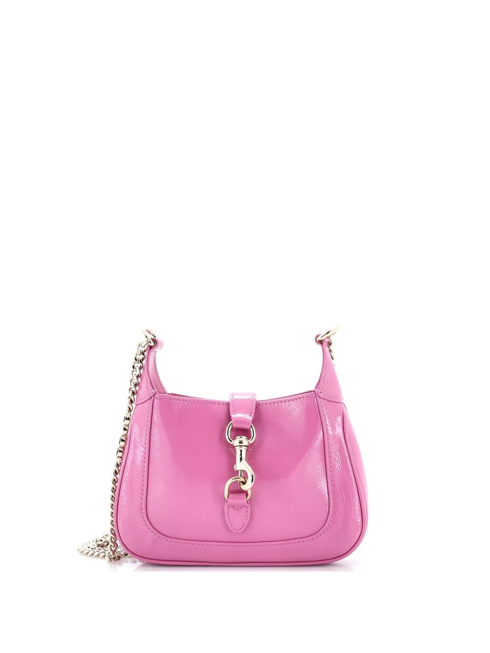 Gucci Jackie Notte Chain Hobo Patent #373012G19B